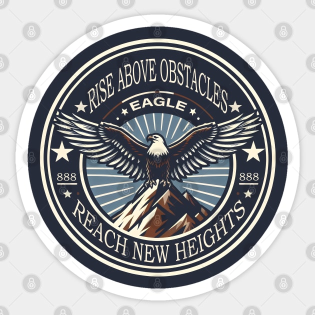Rise Above Obstacles / Reach New Heights Sticker by MakerMind8.2